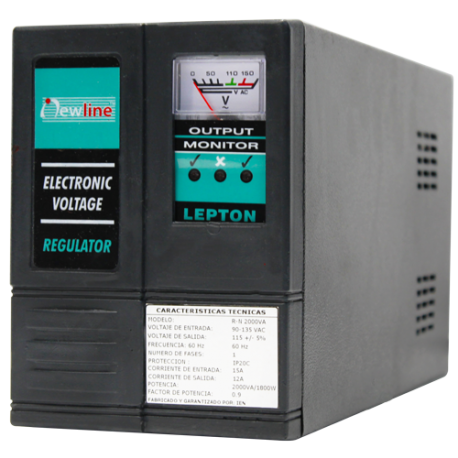 ESTABILIZADOR 5 kva monofasico regulador voltaje serie RN Triac 4P/14P