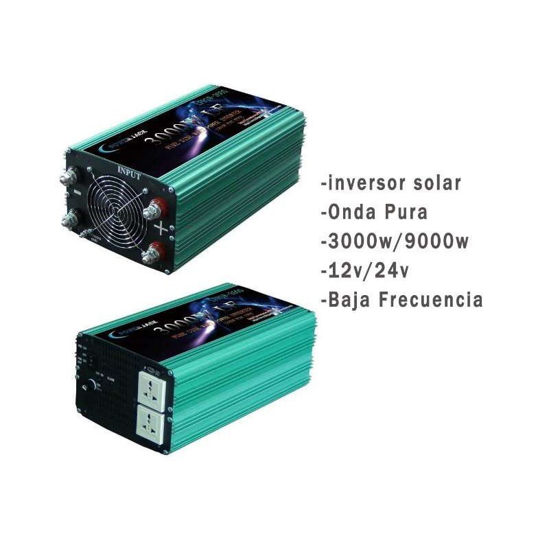 Inversor de voltaje de onda pura, 3000 Watts