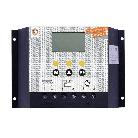 CONTROLADOR ENERGIA SOLAR INTI 40A 12V/24V con pantalla LCD